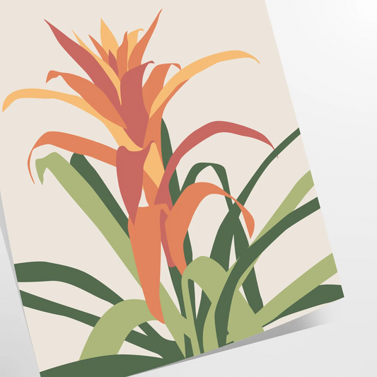 Poster space captivating vintage botanical posters stunning orange gray hues wall art thoughtful gift timeless prints nature elegance sizes A4 inches A0