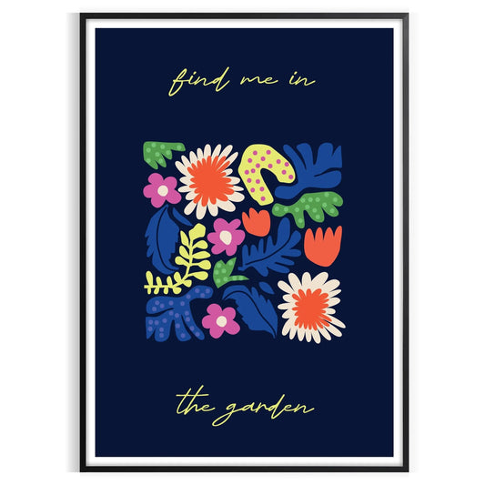 space stunning botanical poster prints lush green flora sleek black background captivating wall art ideal gift nature lovers sizes A4 cm A0 room