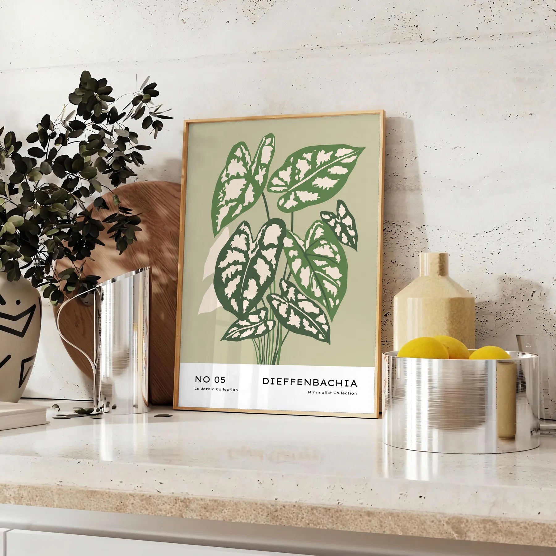 space Botanical 11 vintage poster exquisite gray brown hues timeless wall art touch elegance gift stunning artwork home sizes A4 cm A0