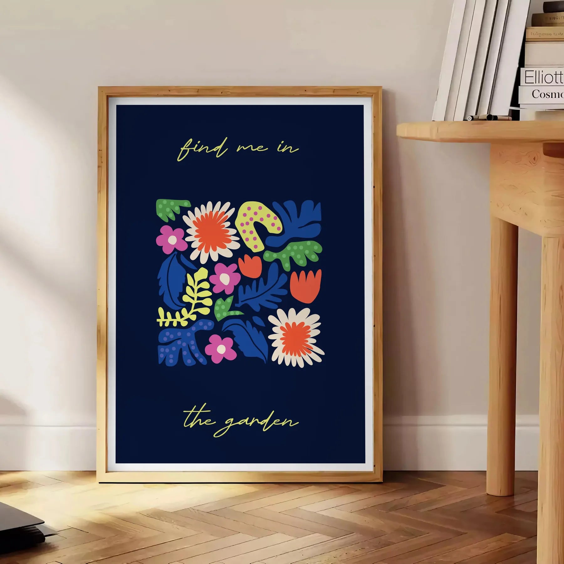space stunning botanical poster prints lush green flora sleek black background captivating wall art ideal gift nature lovers sizes A4 cm A0 room