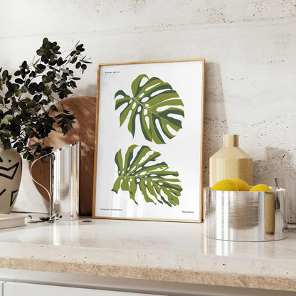 space vintage botanical poster elegant gray green hues stunning wall art perfect gift nature lovers chic addition room sizes A4 cm A0 decor timeless artwork today