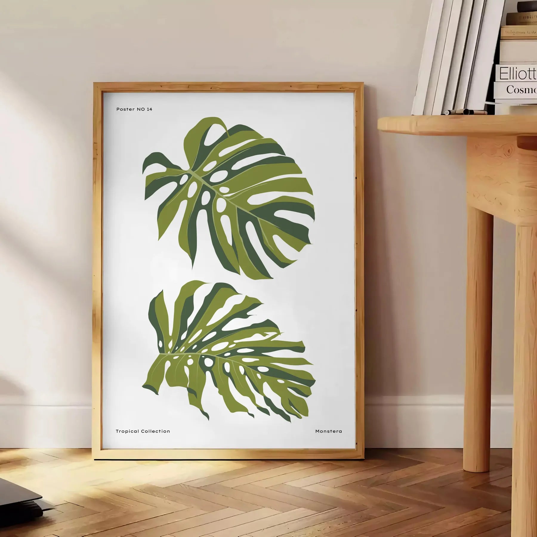 space vintage botanical poster elegant gray green hues stunning wall art perfect gift nature lovers chic addition room sizes A4 cm A0 decor timeless artwork today