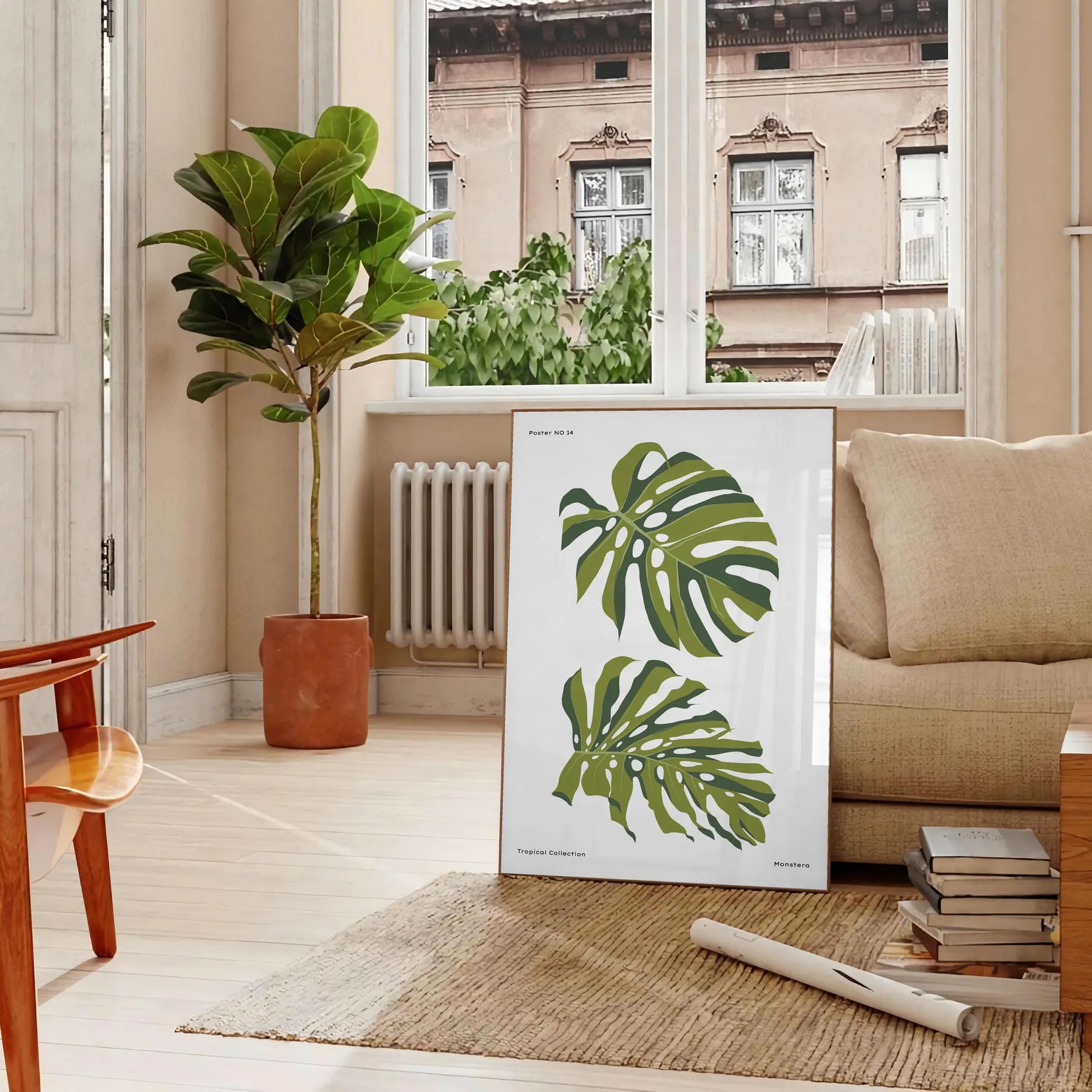 space vintage botanical poster elegant gray green hues stunning wall art perfect gift nature lovers chic addition room sizes A4 cm A0 decor timeless artwork today