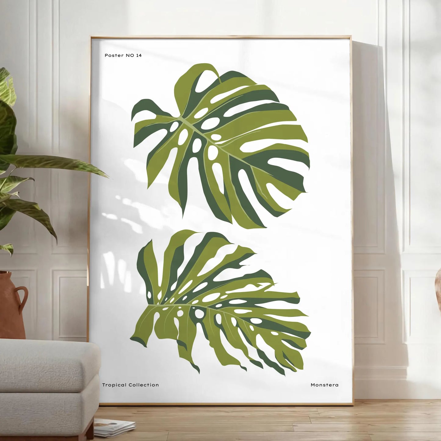 space vintage botanical poster elegant gray green hues stunning wall art perfect gift nature lovers chic addition room sizes A4 cm A0 decor timeless artwork today