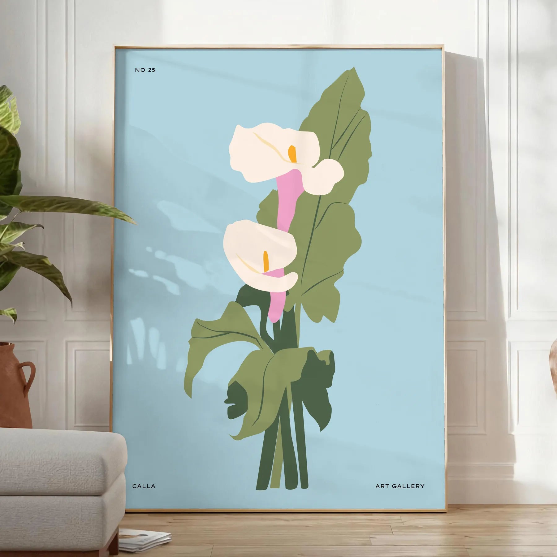 space vintage botanical poster elegant blue gray tones stunning wall art perfect gift nature lover print home office decor