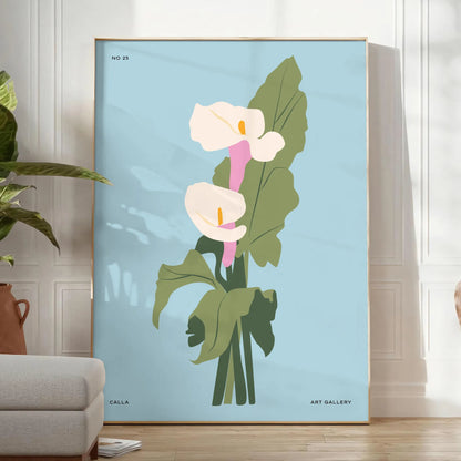 space vintage botanical poster elegant blue gray tones stunning wall art perfect gift nature lover print home office decor
