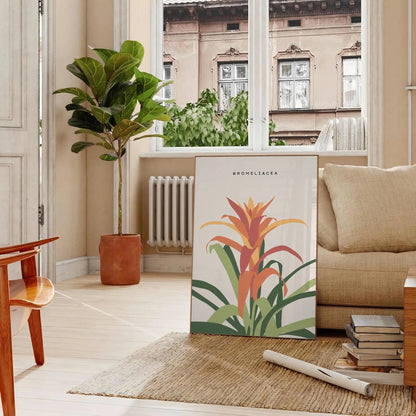Poster space captivating vintage botanical posters stunning orange gray hues wall art thoughtful gift timeless prints nature elegance sizes A4 inches A0