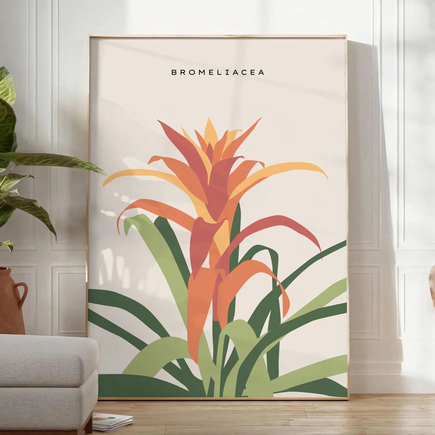Poster space captivating vintage botanical posters stunning orange gray hues wall art thoughtful gift timeless prints nature elegance sizes A4 inches A0