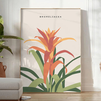 Poster space captivating vintage botanical posters stunning orange gray hues wall art thoughtful gift timeless prints nature elegance sizes A4 inches A0