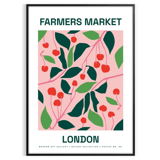vibrant essence farmer market space stunning poster lush greens warm oranges artwork perfect unique gift accent wall art unframed formats ideal print nature lovers